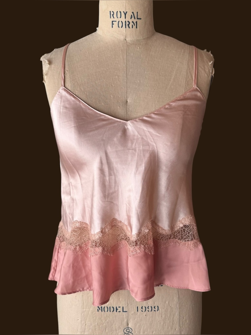 Victoria’s Secret Pink Lace Ruffle Cami